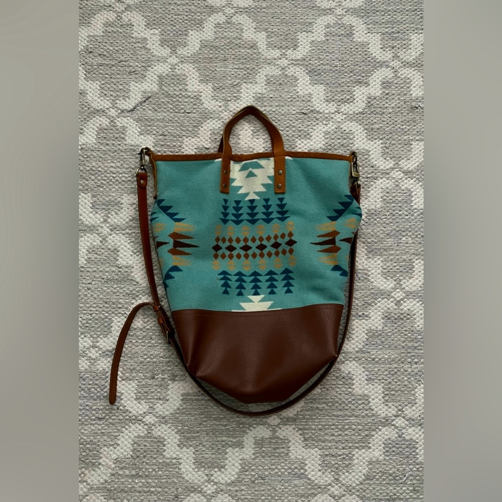 Cross-body purse made with Pendleton wool